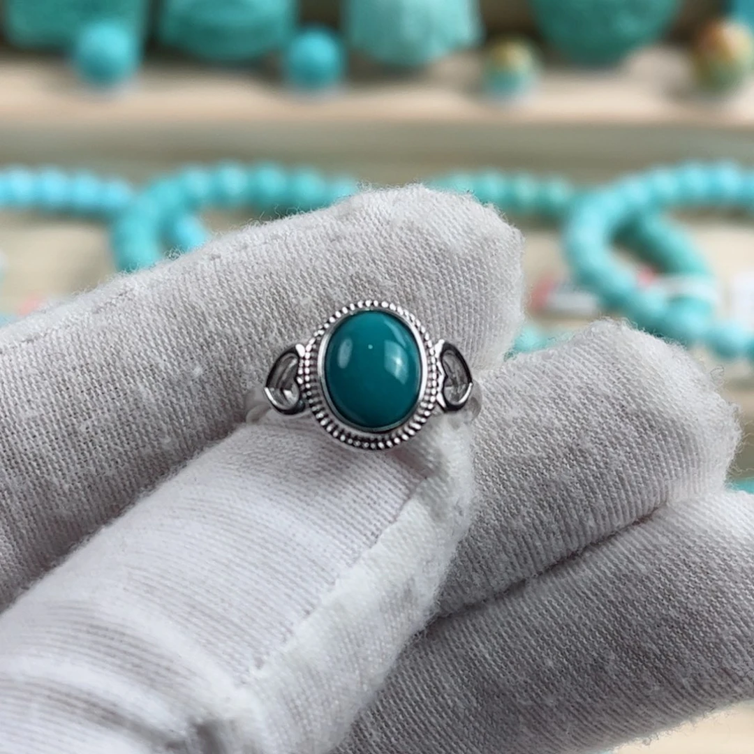 银S925镶嵌绿松石配饰