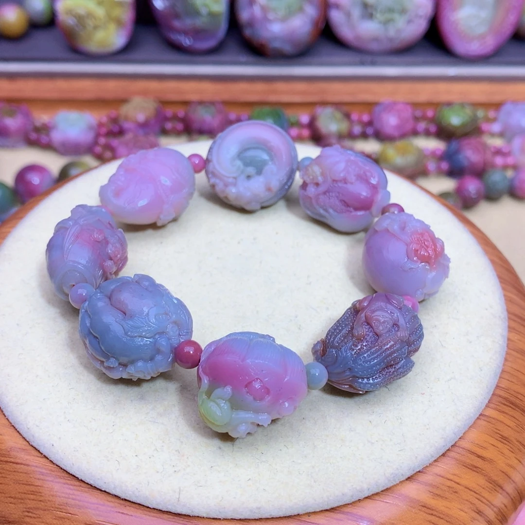 玛瑙未镶嵌手链盐源