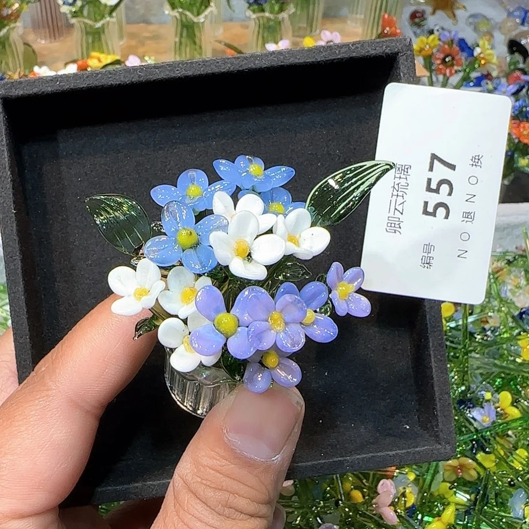 琉璃手工艺品557插花