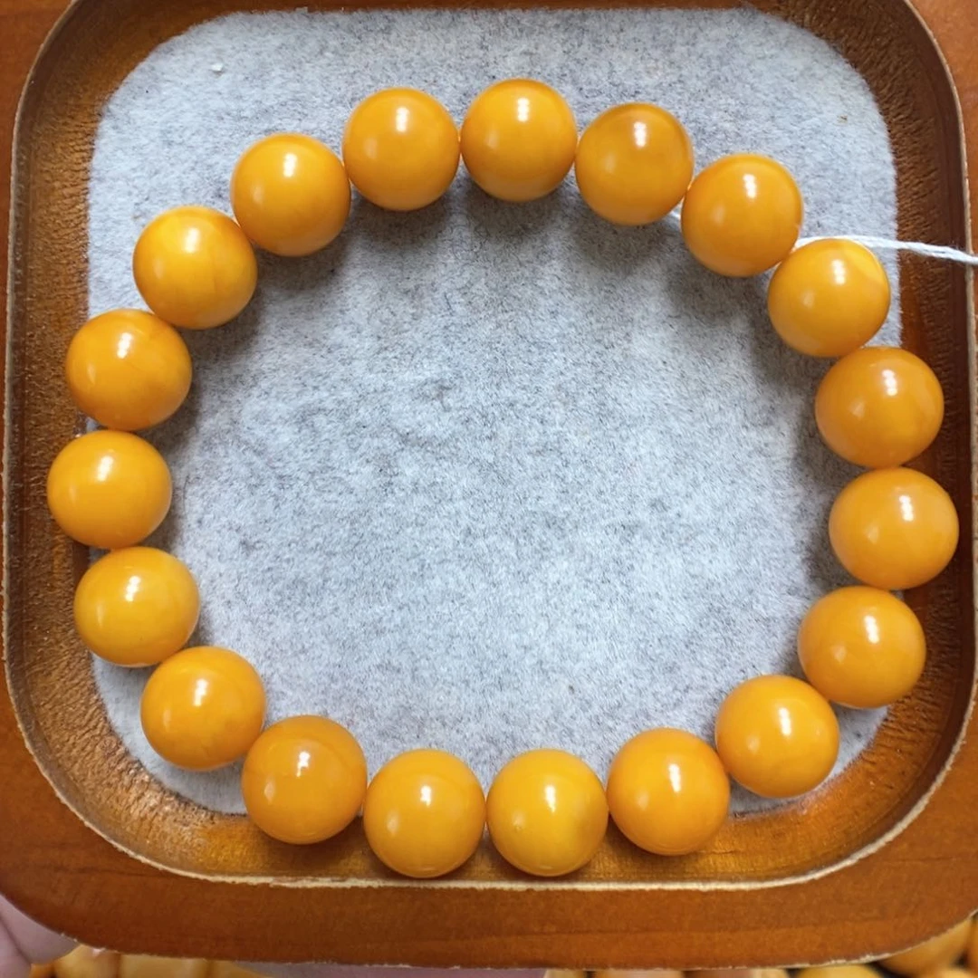 蜜蜡手串未镶嵌?****-蜜蜡手串