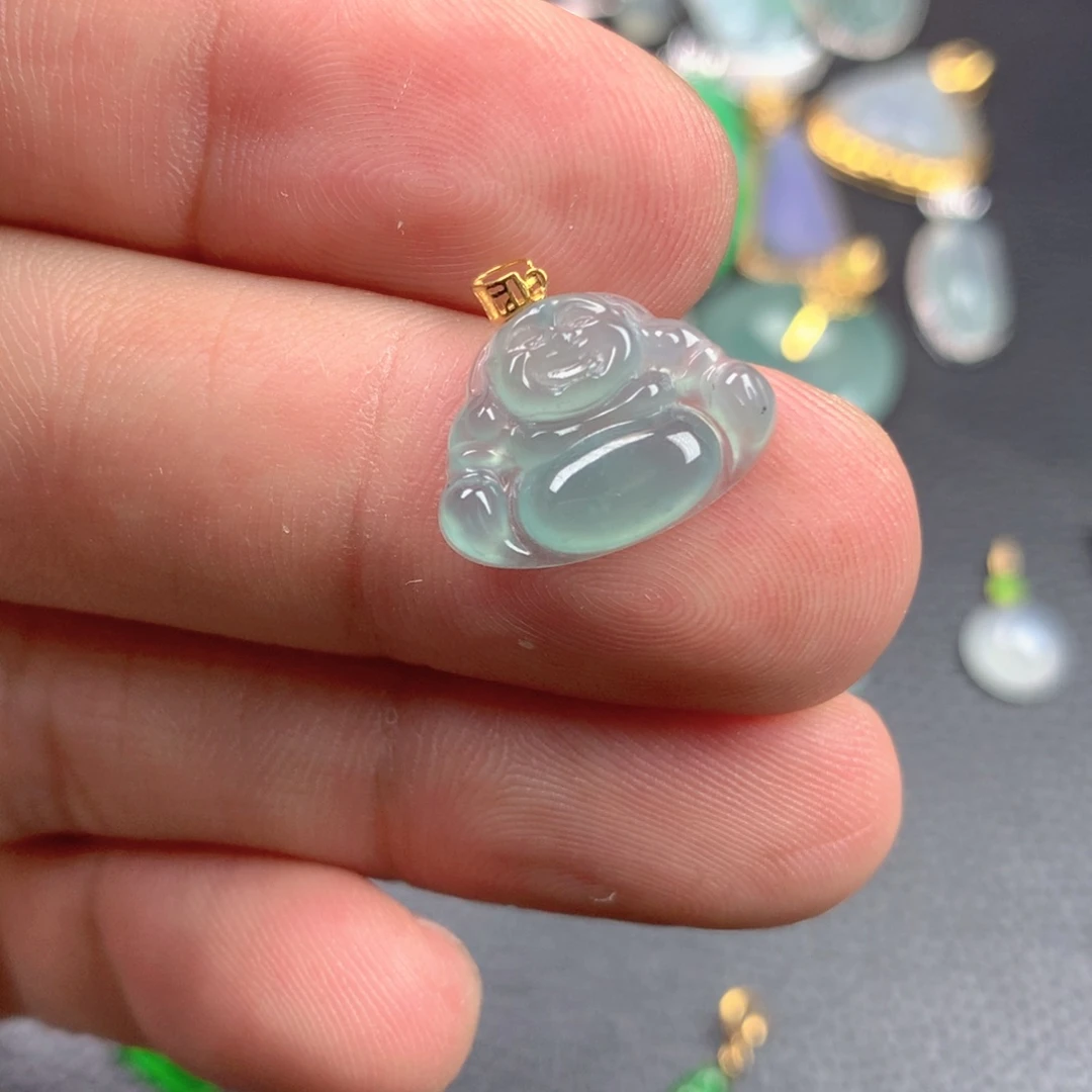 【闪购商品】翡翠18K金镶嵌颈饰翡翠