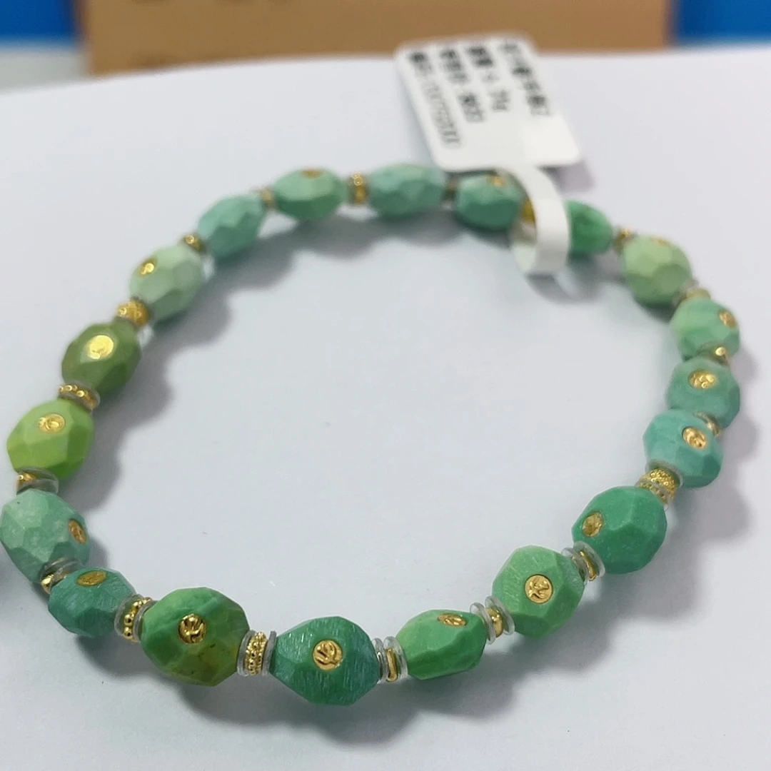 绿松石珠宝奇石18K金镶嵌