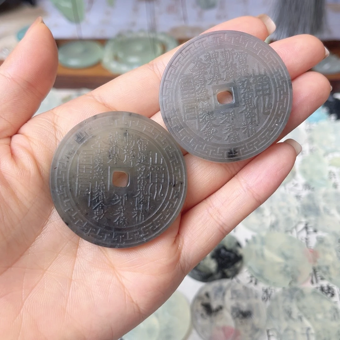 未镶嵌蛇纹石玉颈饰偏远误拍