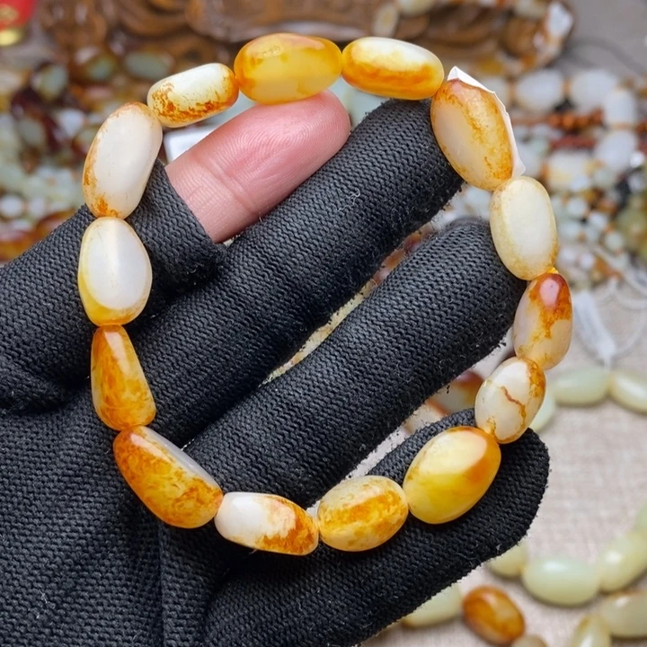 和田玉未镶嵌手链