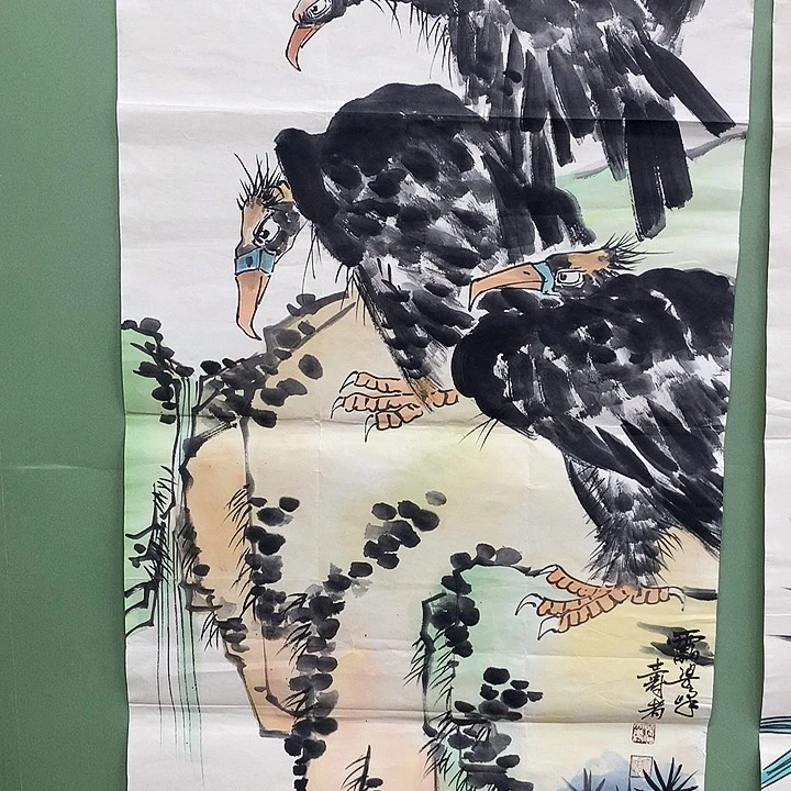竖款精品国画作品册