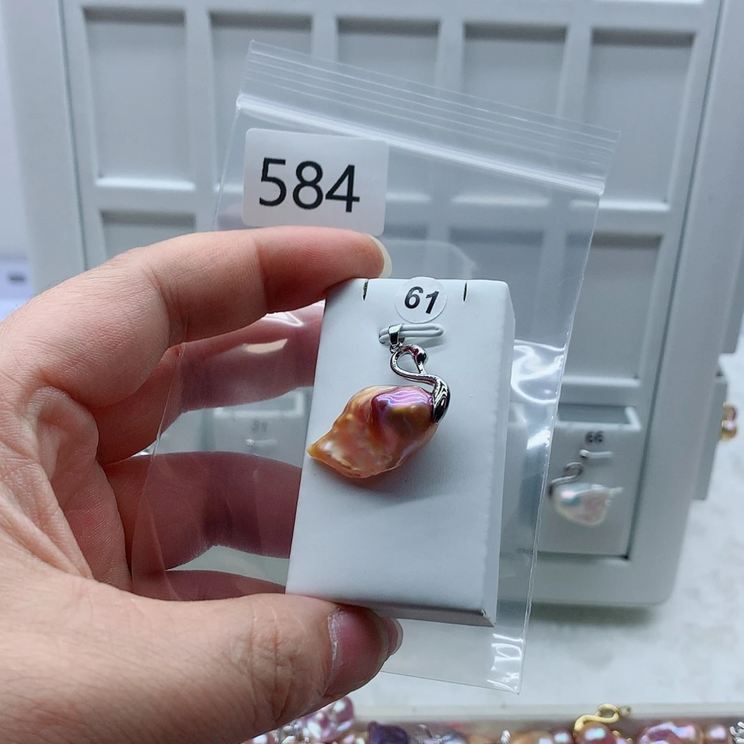 淡水珍珠吊坠(不含链)合金