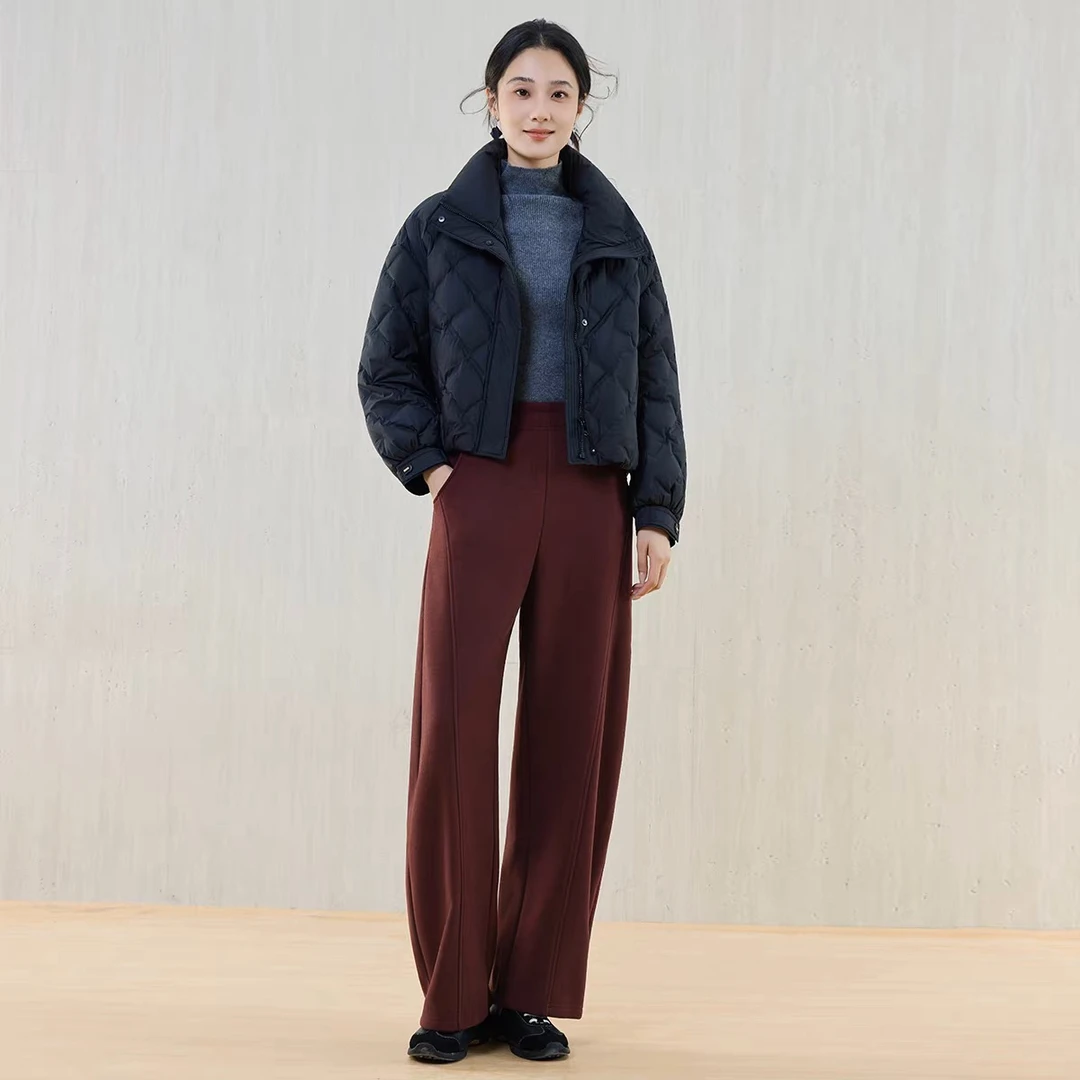 秋冬运动显瘦显腿长休闲百搭女抽绳宽松阔腿裤58002