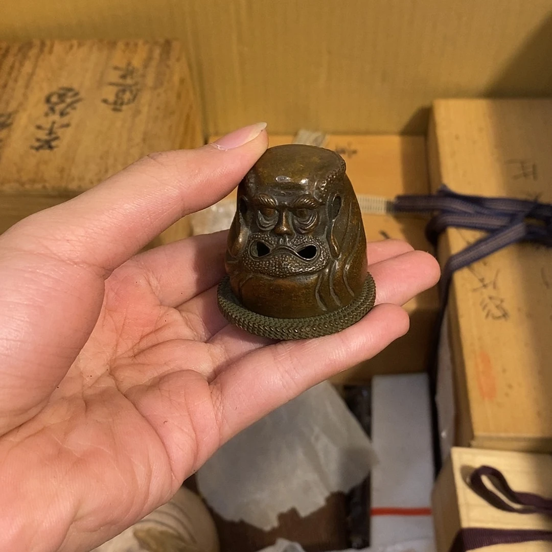 黄铜小六古美术工艺品