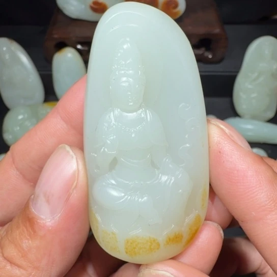 颈饰未镶嵌和田玉@***～