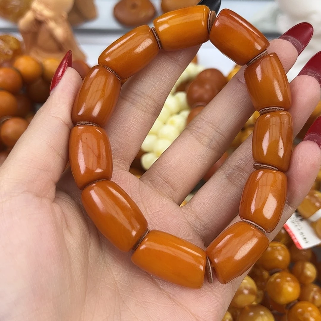 琥珀颈饰未镶嵌蜜蜡