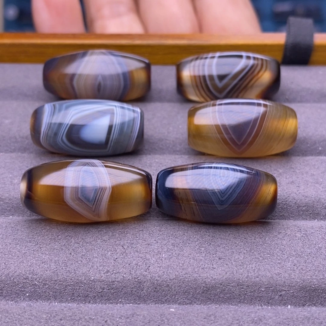 斑****玛瑙/玉髓未镶嵌项链