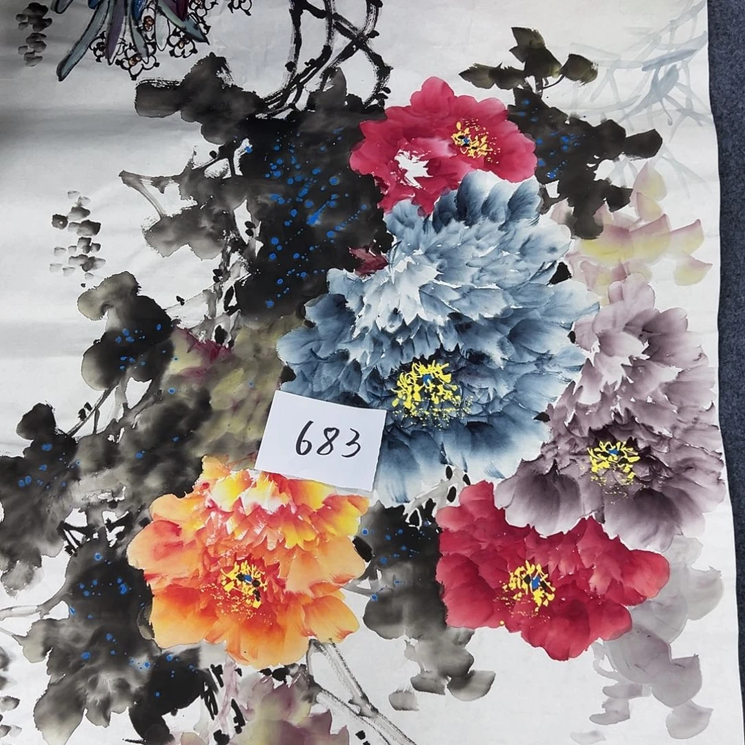 国画国画作品宣纸纯手绘