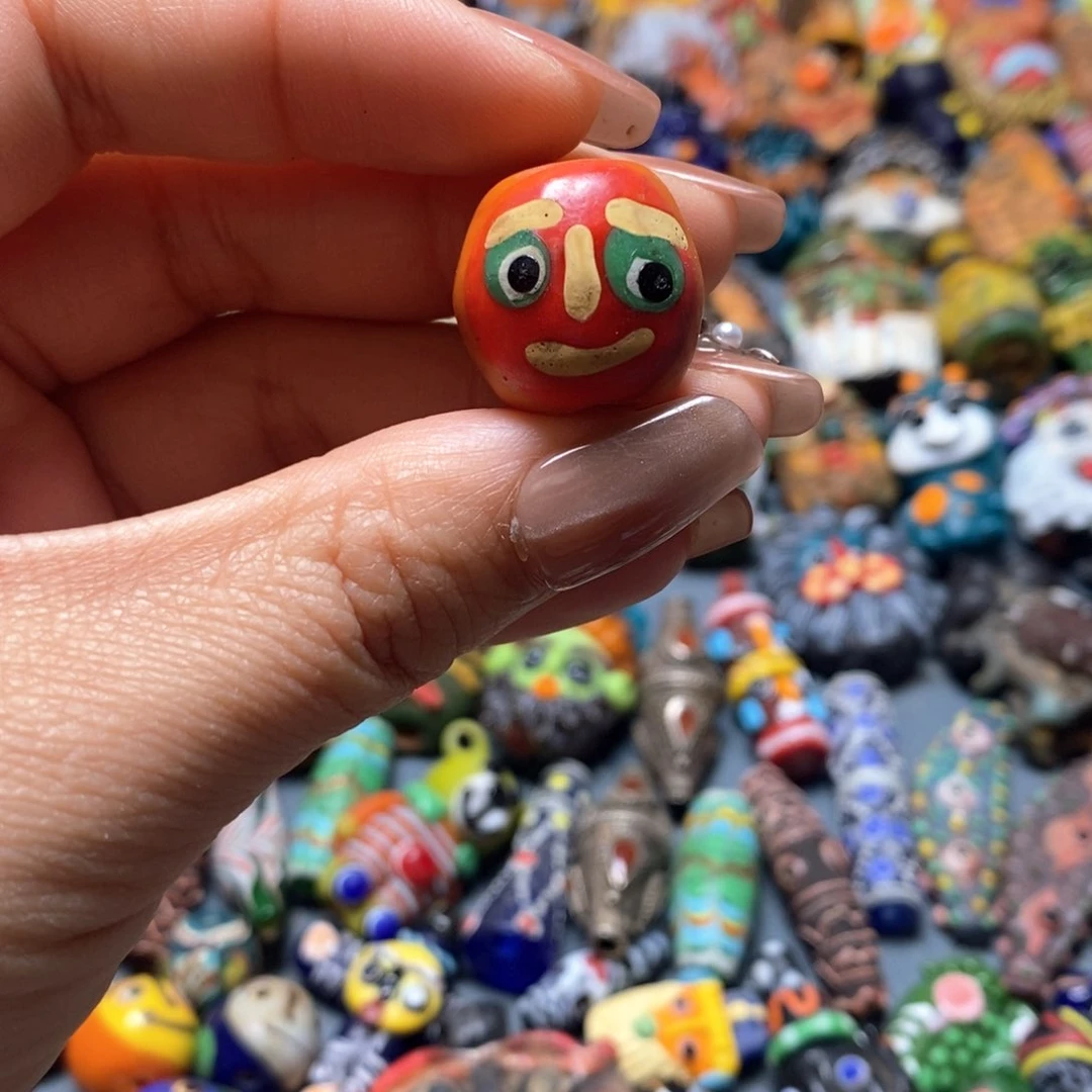 琉璃颈饰印度尼西亚脸珠