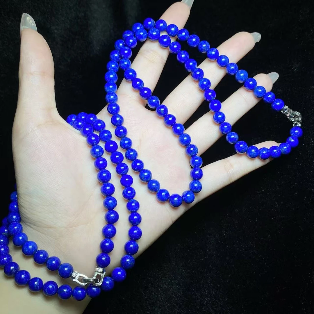 【小北好物】s925银青金石项链约7mm【多样性发一件】QL01X1370