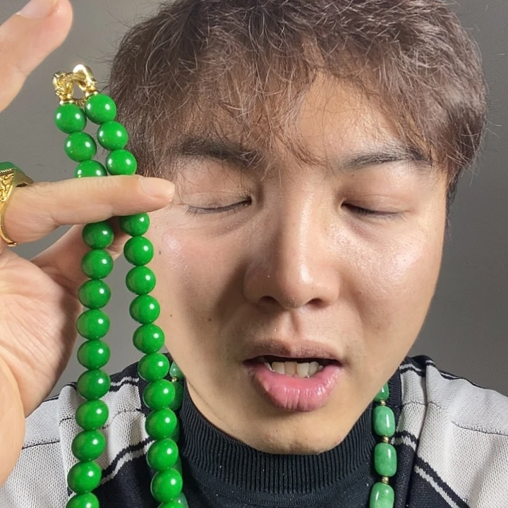 颈饰未镶嵌翡翠12mm毛衣链