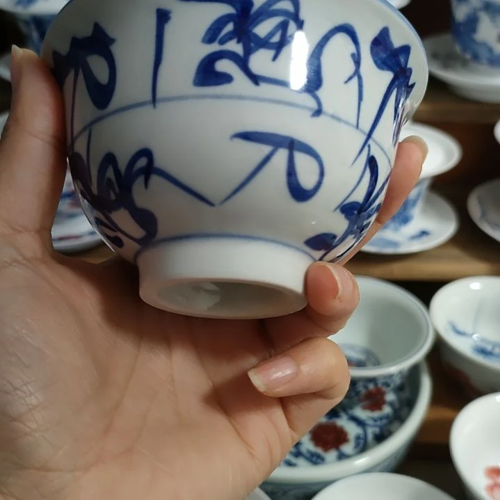 景德镇手绘压手杯