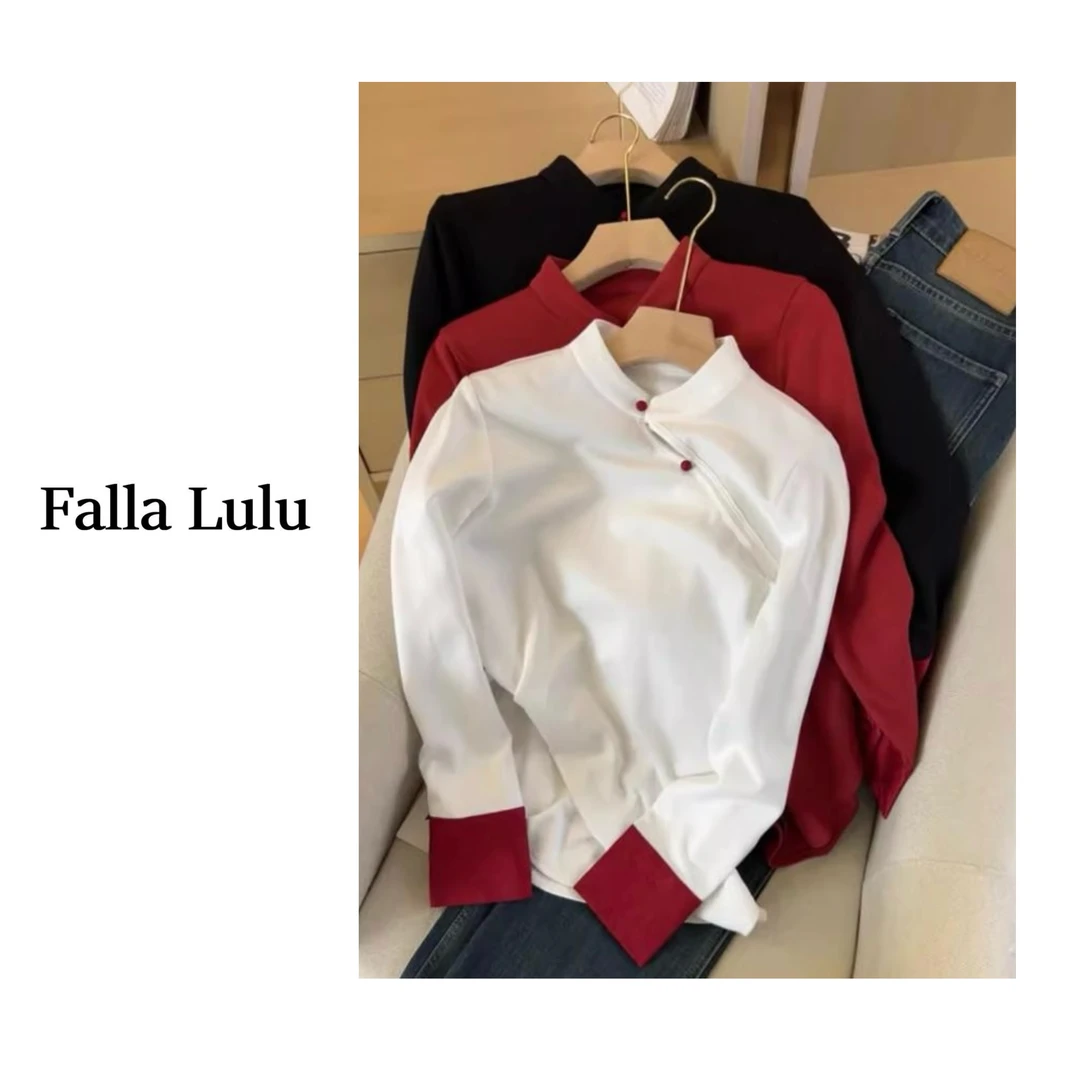 @英子家  国风衬衫 设计感新中式气质百搭衬衫  C1532