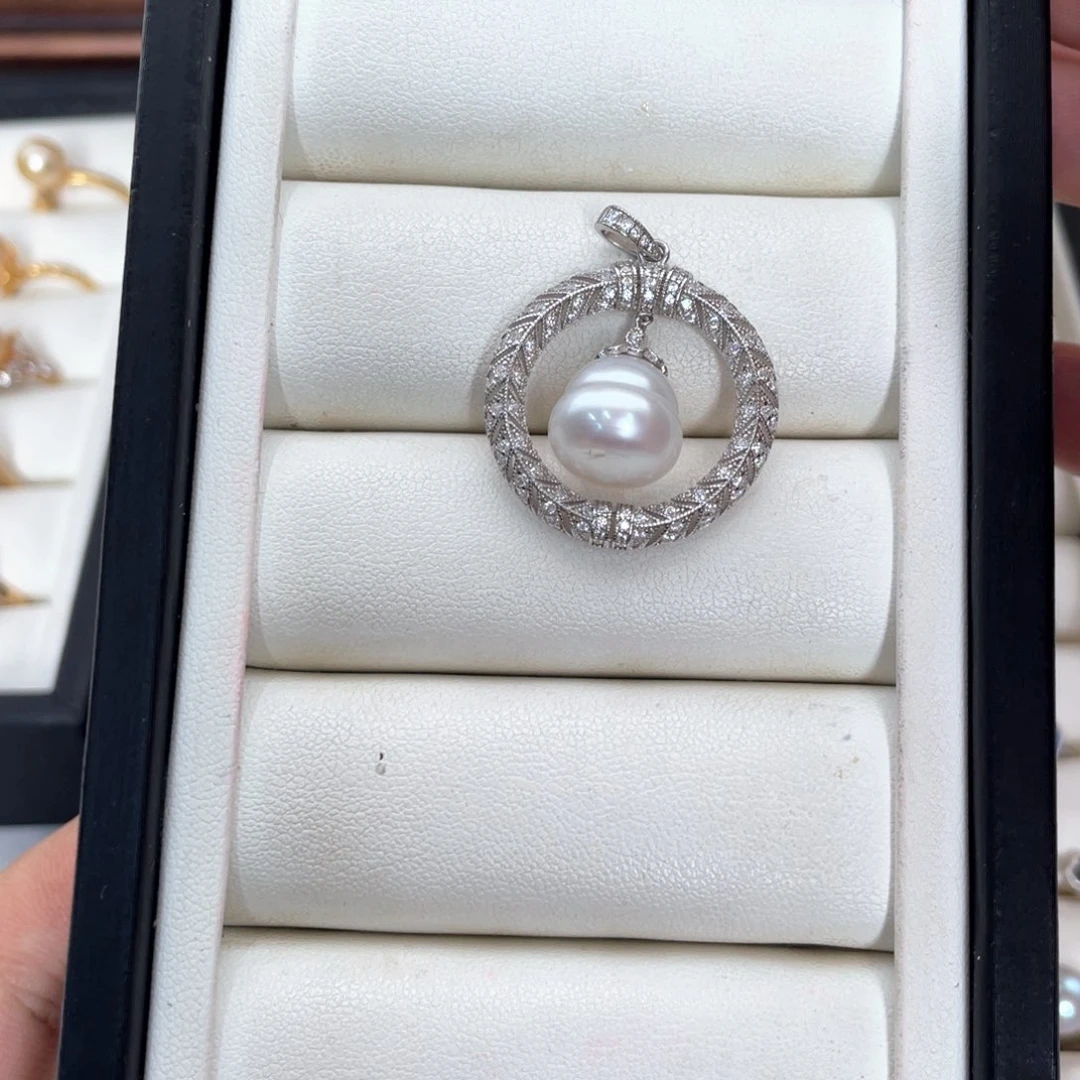 颈饰银S925镶嵌海水珍珠