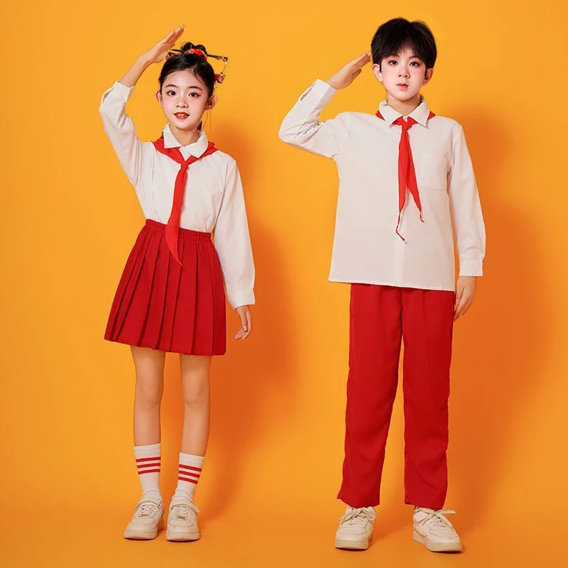 小学生国庆演出幼儿园班服演出儿童毕业演出英伦风小学生校服套装