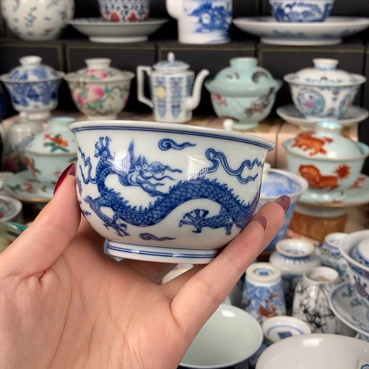 杯折葵非器双龙炉式杯