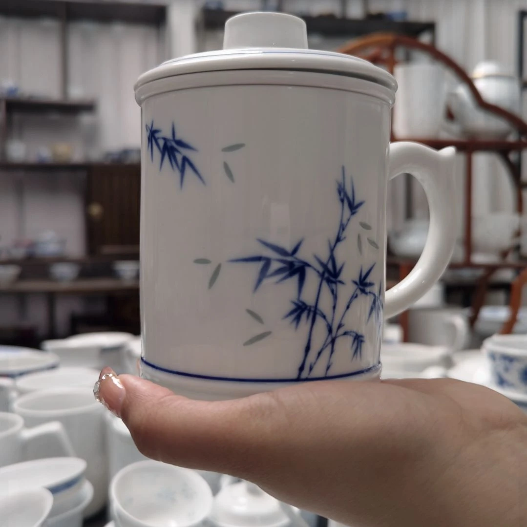 瓷节节高升茶漏杯三件套