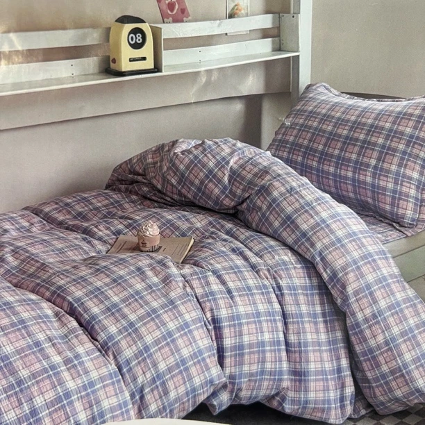 全棉学生床盖三件套(床盖1×2米 被罩1.6×2.1米）