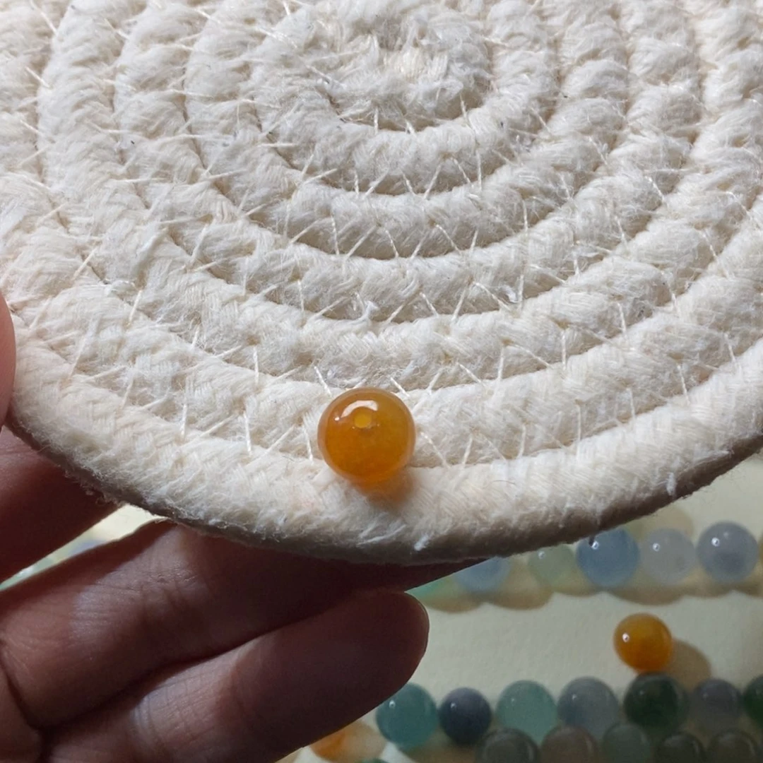 散珠翡翠9.3×6.7天然翡翠A货散珠