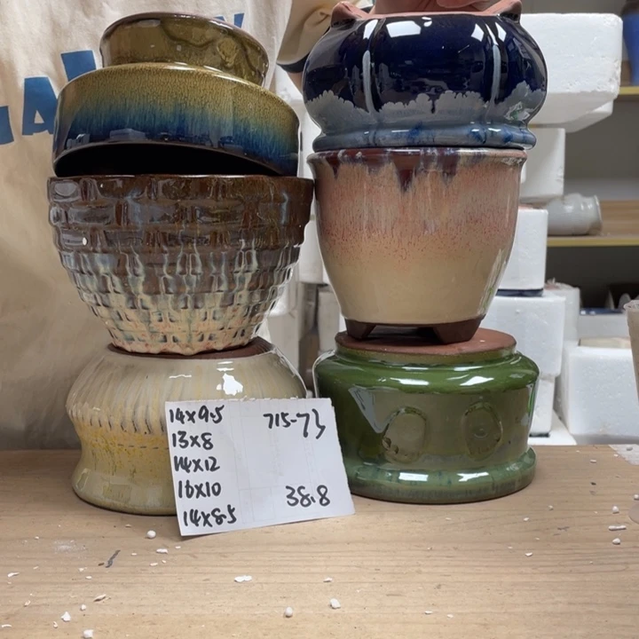 紫砂花盆多肉陶土花盆微瑕73