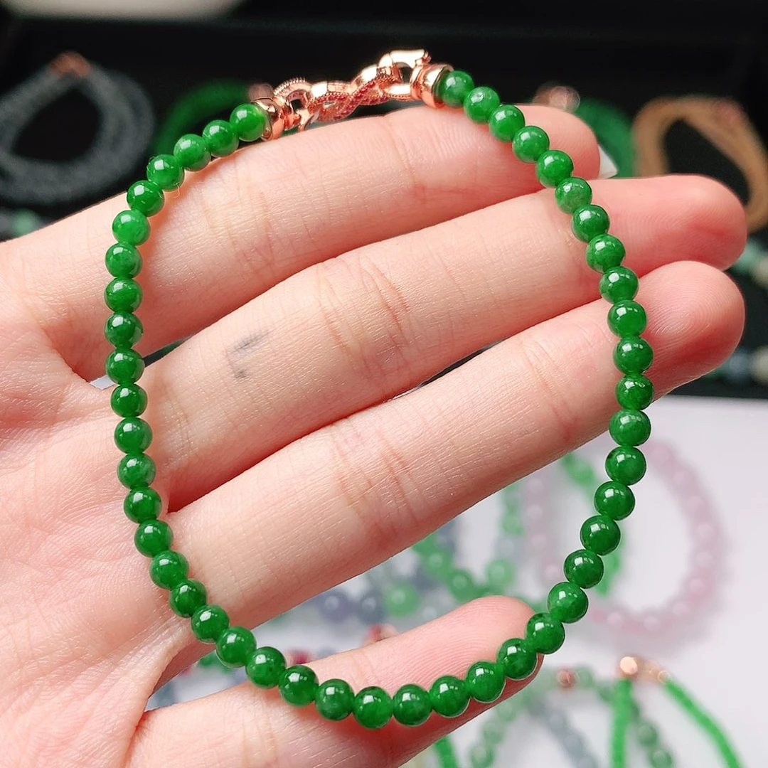 未镶嵌手链翡翠翡翠