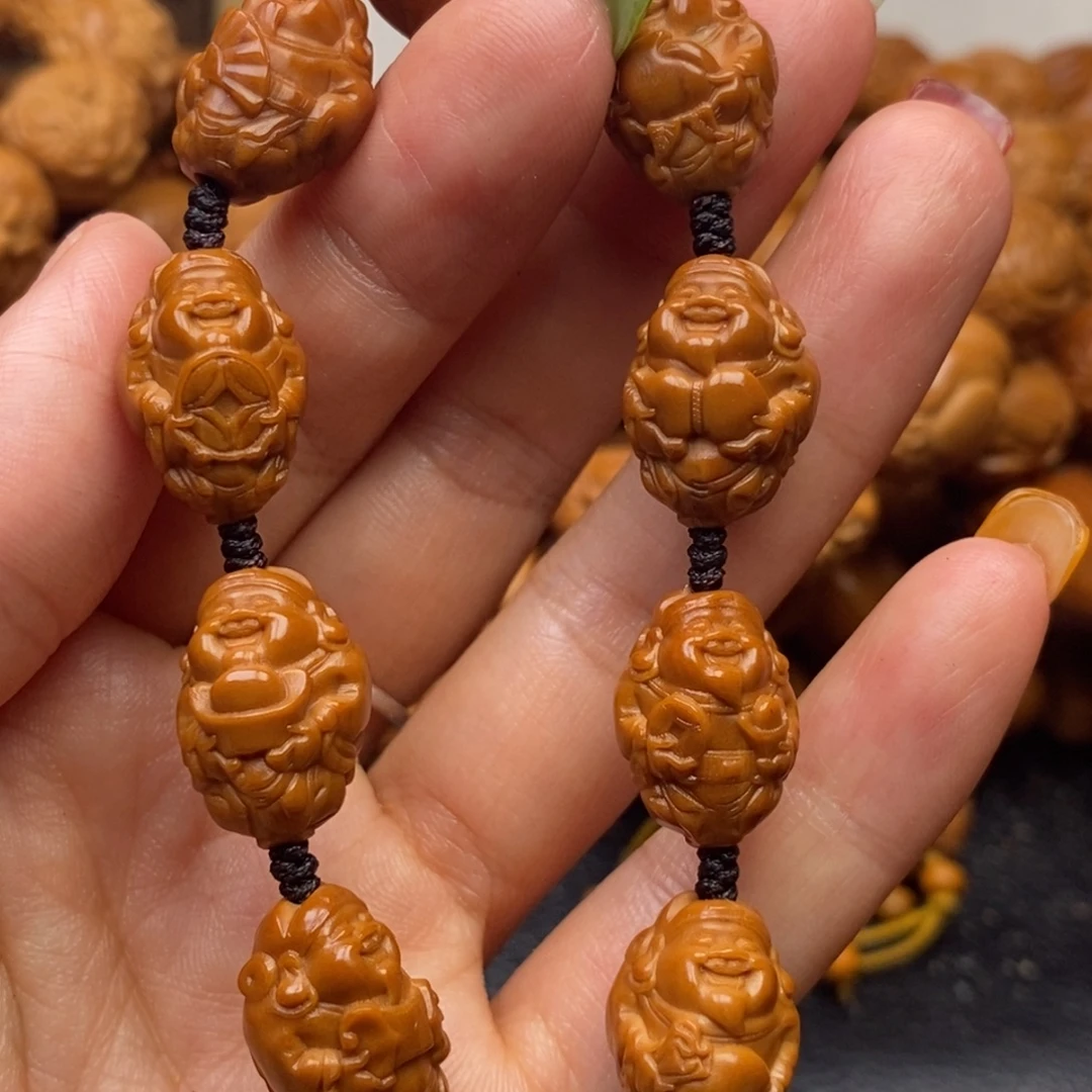 橄榄核手串小八方财