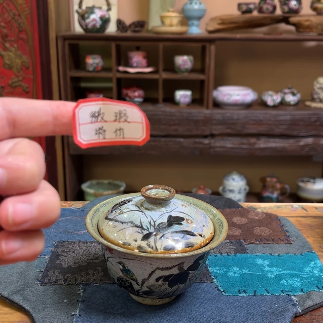柴烧手工手绘陶瓷