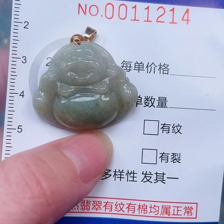 翡翠未镶嵌吊坠(赠链)