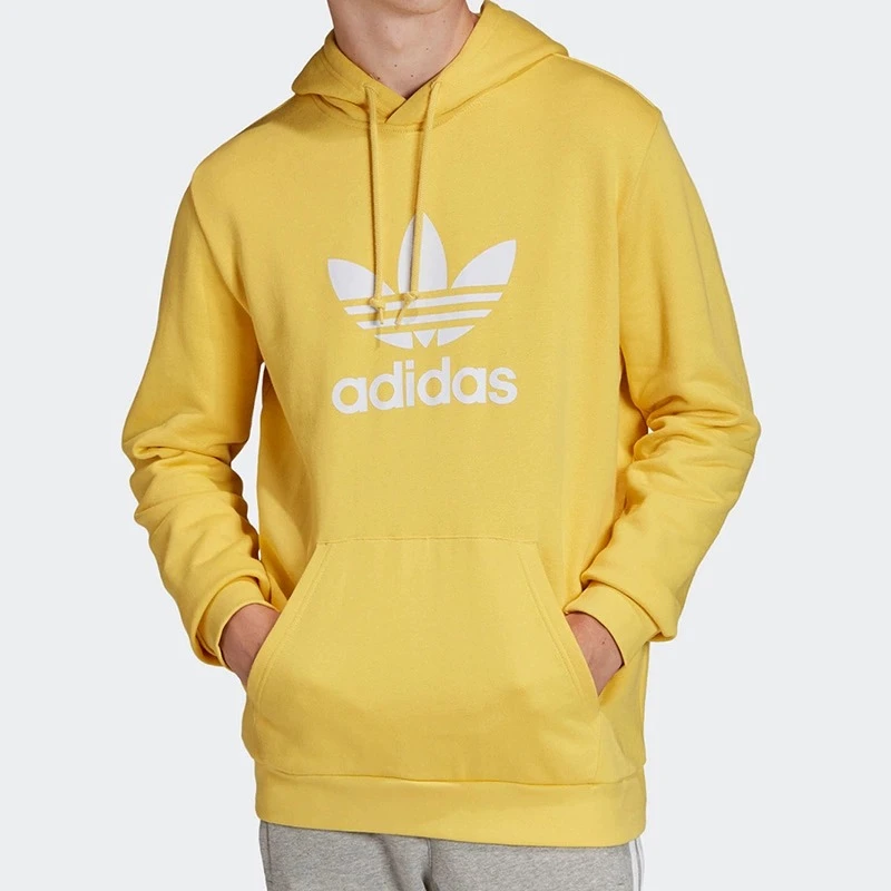 Adidas/阿迪达斯~三叶草男子大LOGO连帽运动卫衣FM3785