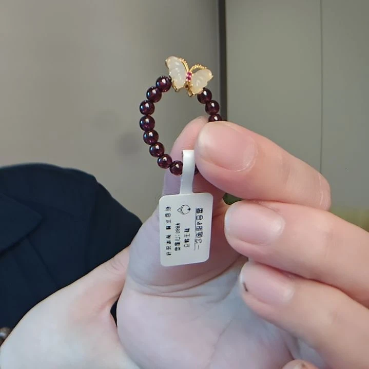 非金属无玉蝴蝶戒指