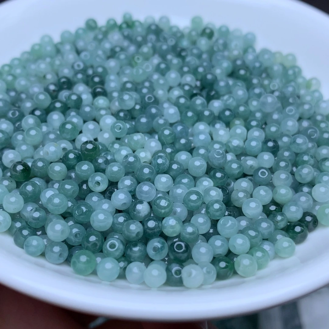 【闪购商品】翡翠手链未镶嵌卡3.5冰蓝水100个