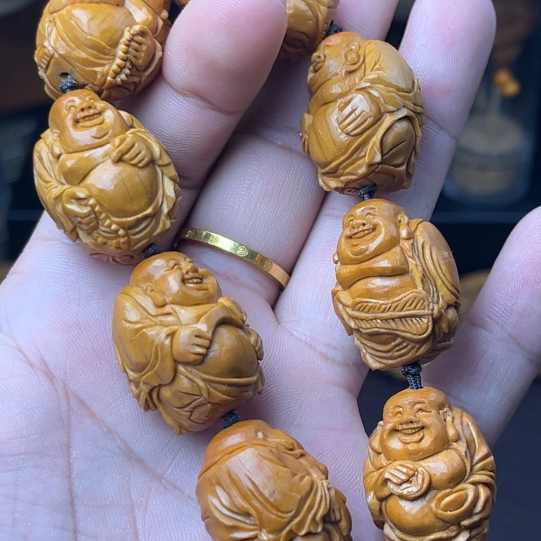 橄榄核吊坠橄榄核弥勒1.9