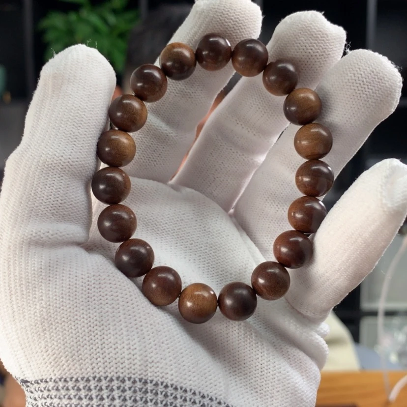【闪购商品】檀香木手串/手链10mm/19横纹沉水墨语典藏