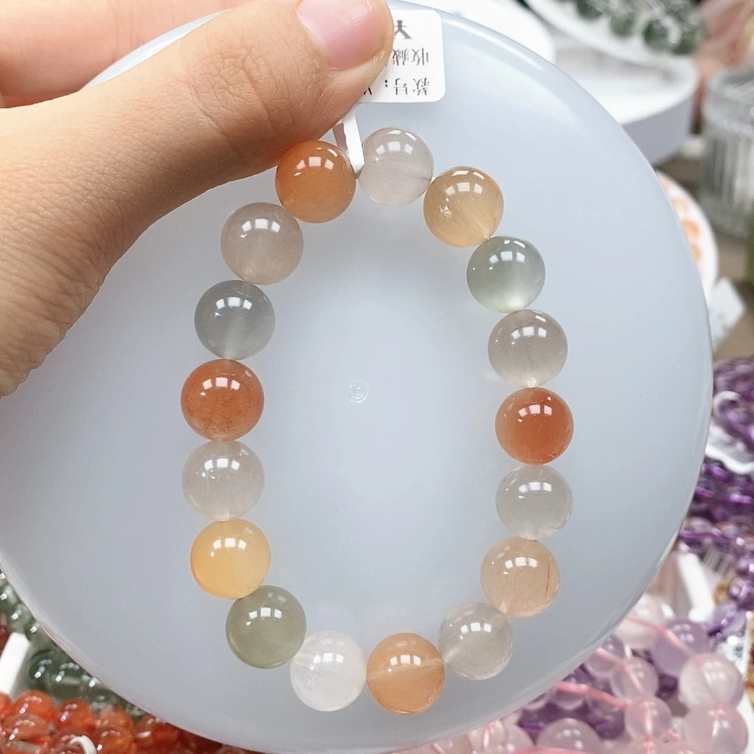 水晶手串未镶嵌彩兔毛