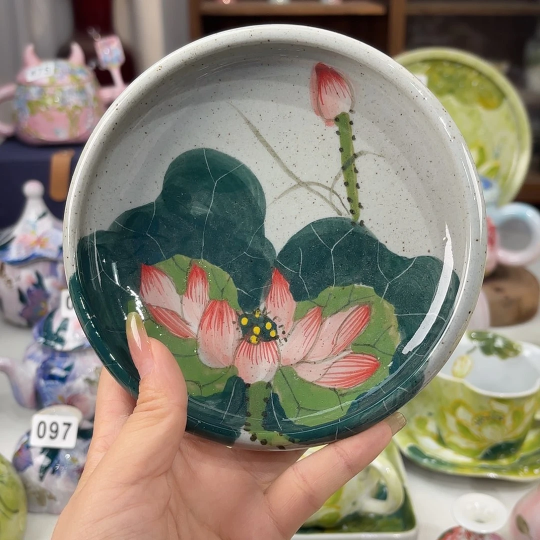 景德镇手绘高温釉下彩陶瓷茶具