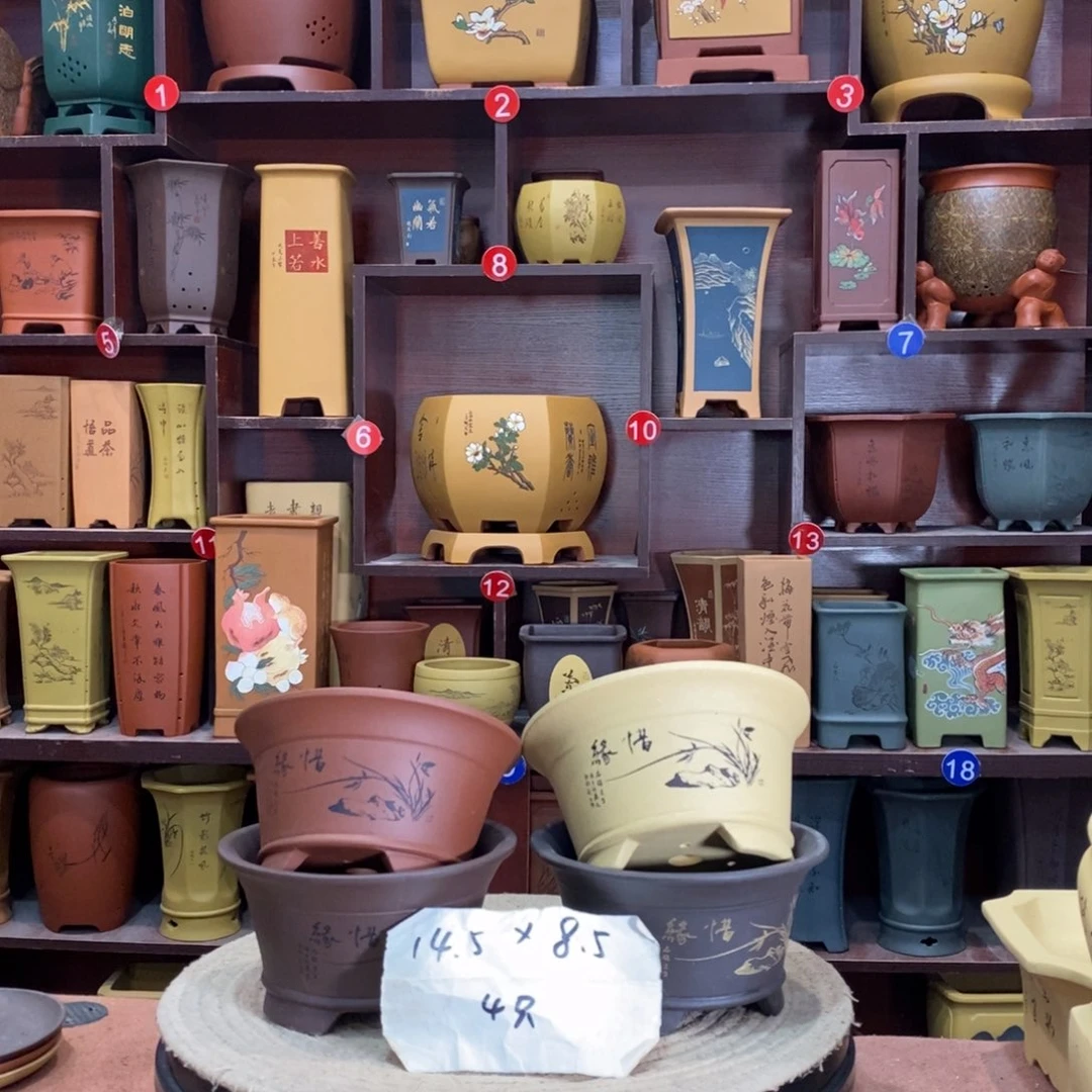 紫砂艺术紫砂花盆