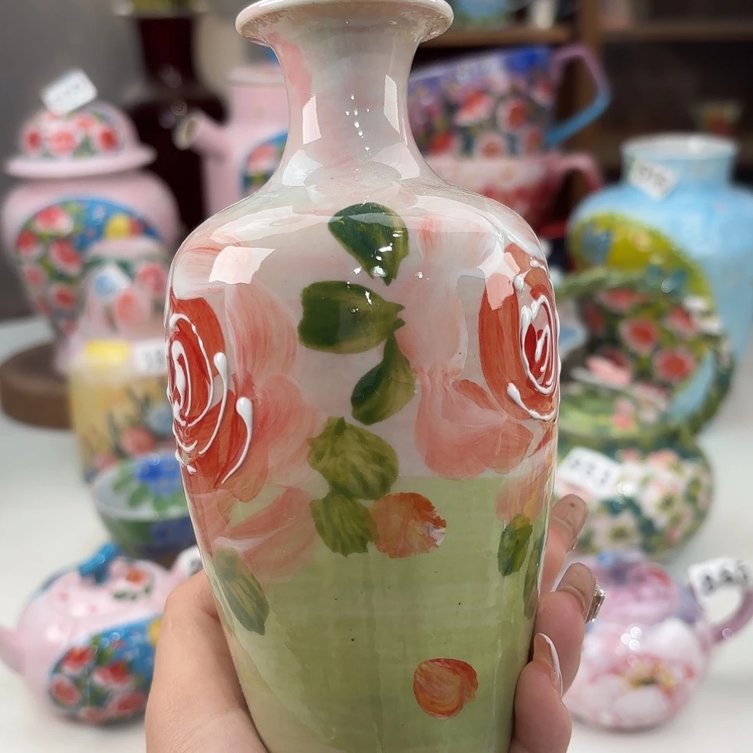 瓷片景德镇手绘高温釉下彩陶瓷茶具