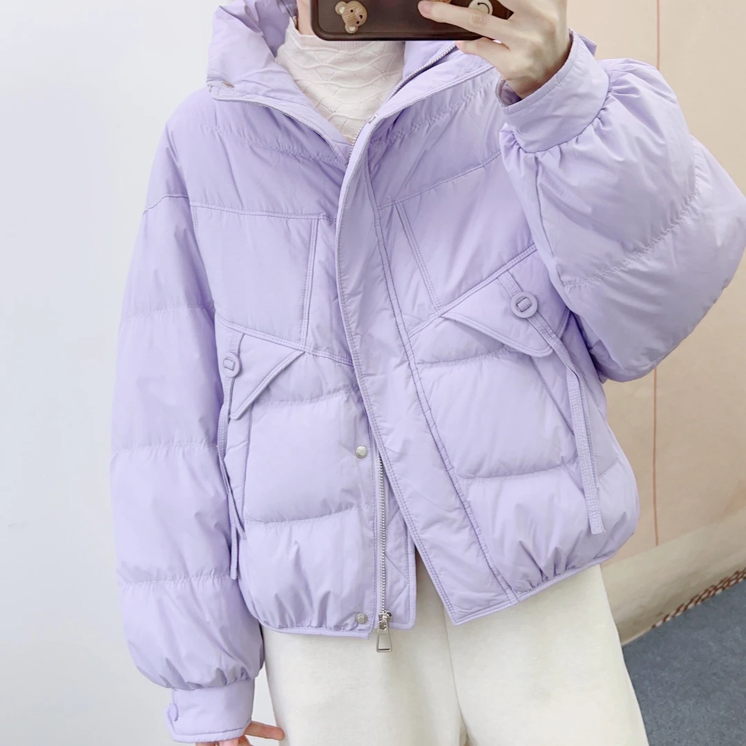 308时尚休闲韩版百搭短款连帽羽绒服Y1308/GP