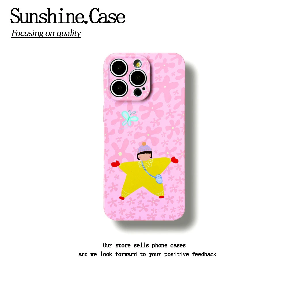 星星女孩菲林软壳适用苹果oppo华为vivo小米手机壳防摔全包ins