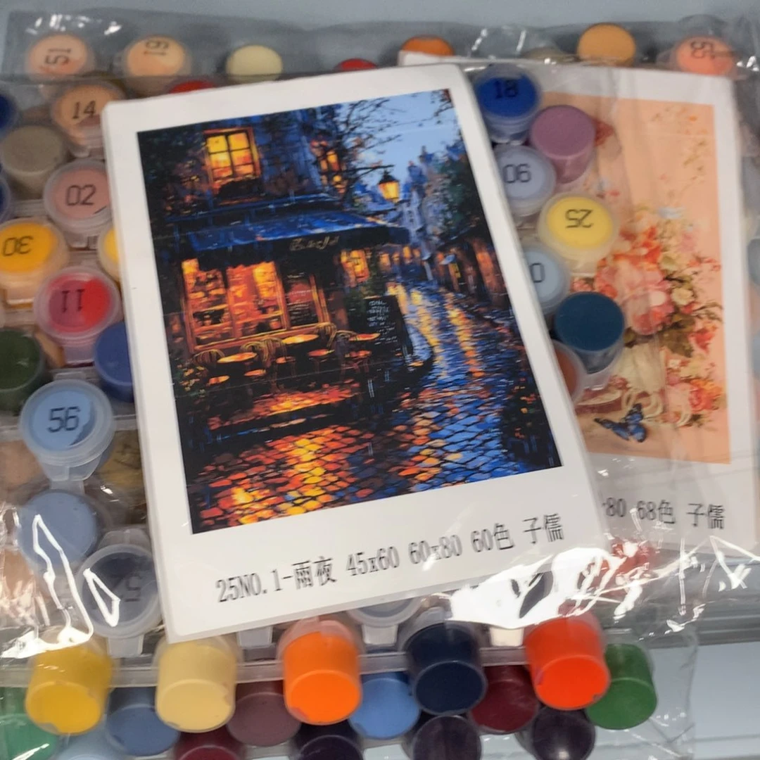 棉布°****°25NO.1-雨夜 颜料