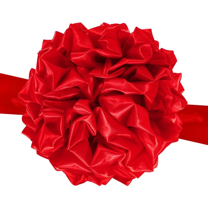 大红花球新房乔迁红绸布汽车新车交车红花结婚红绣球剪彩开业庆典