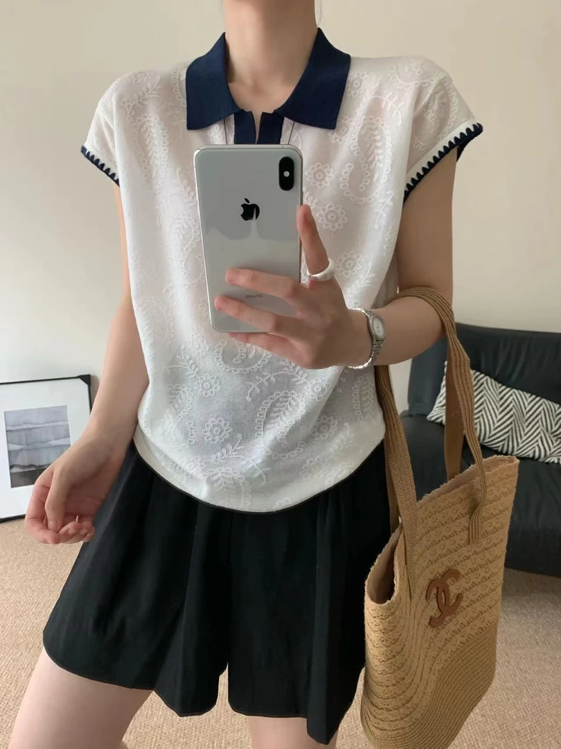 洋气减龄设计感夏季新款女士短袖休闲裤日常休闲百搭