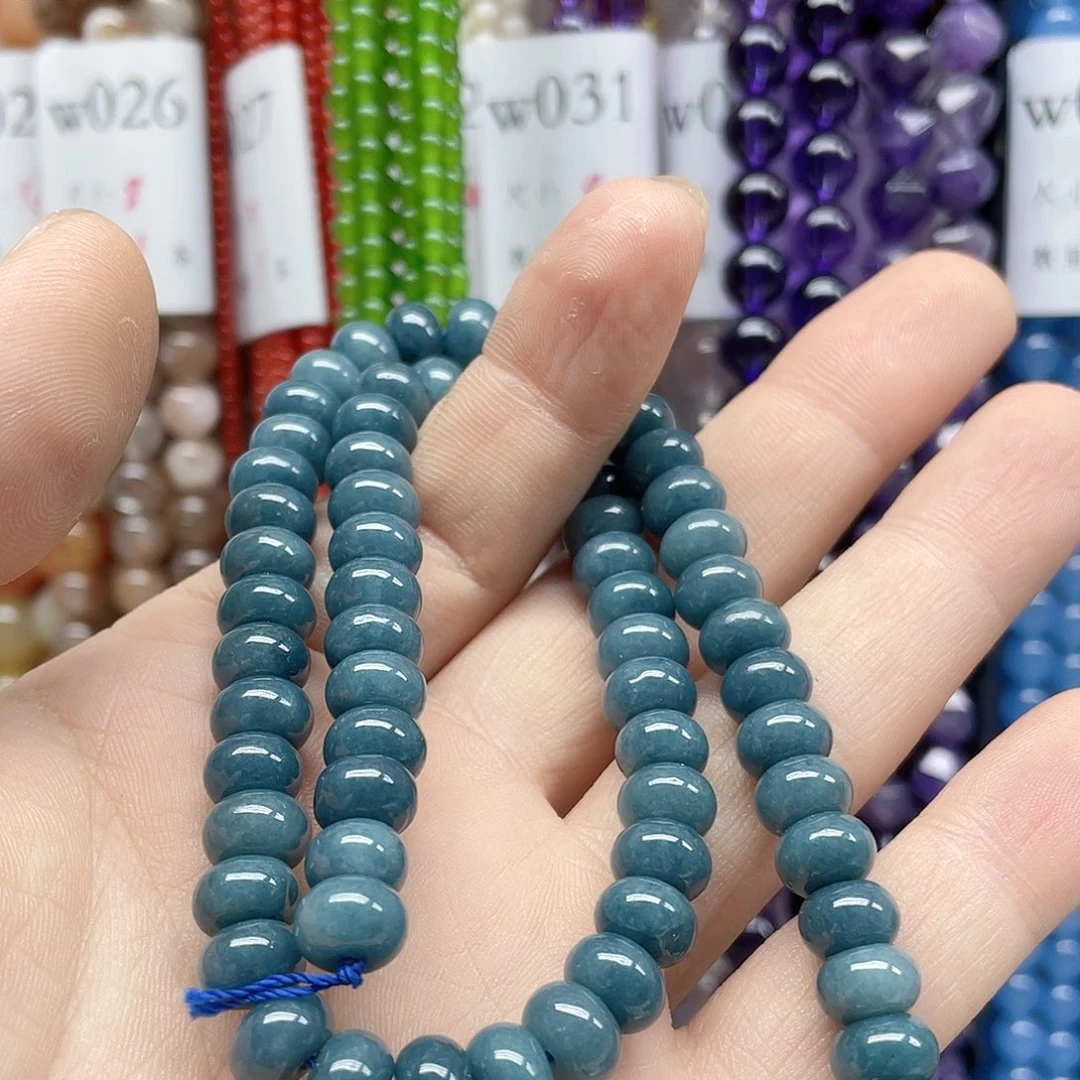 一***寒合金玛瑙/玉髓珠宝半成品一条