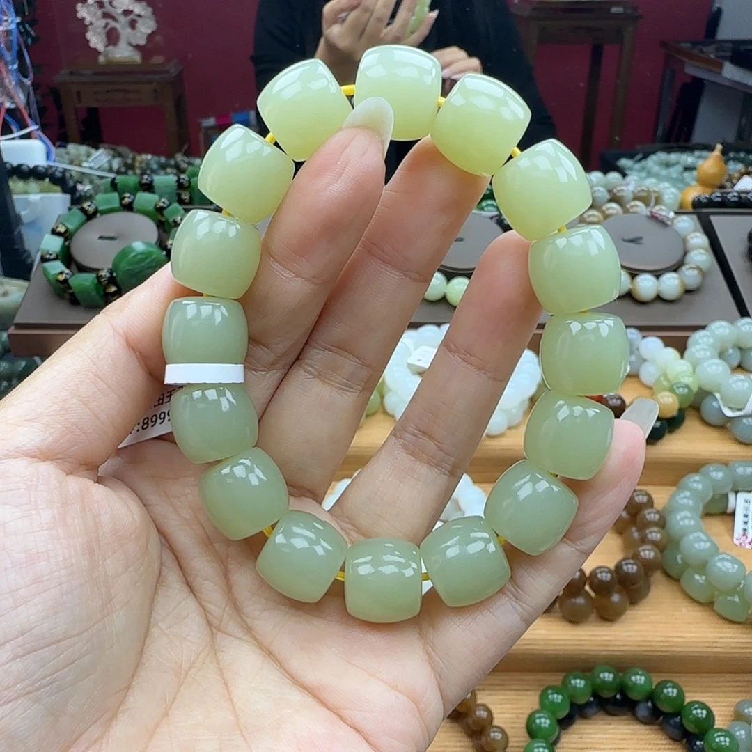 和田玉未镶嵌手链