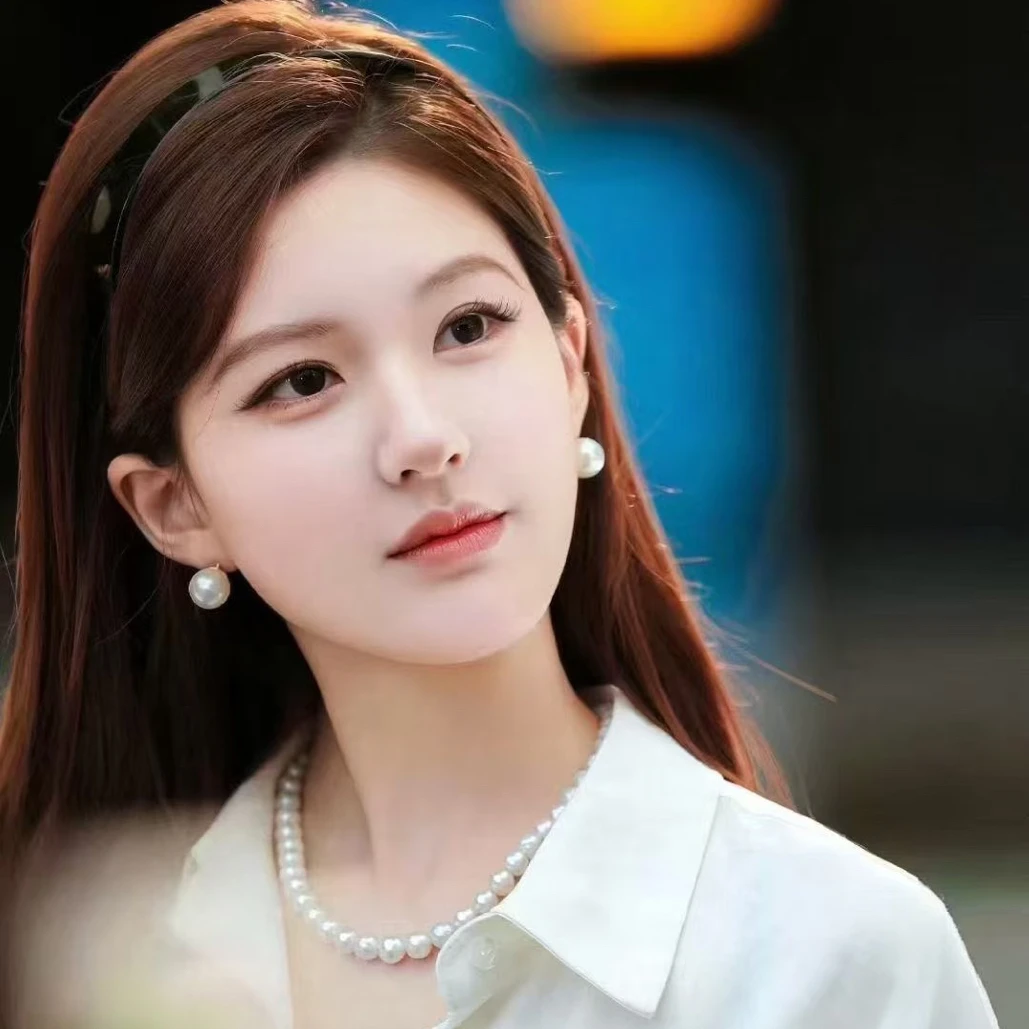 铜合金仿珍珠耳饰 奶油白仿施家 美讯家高版珠光气质耳钉 AE-3383