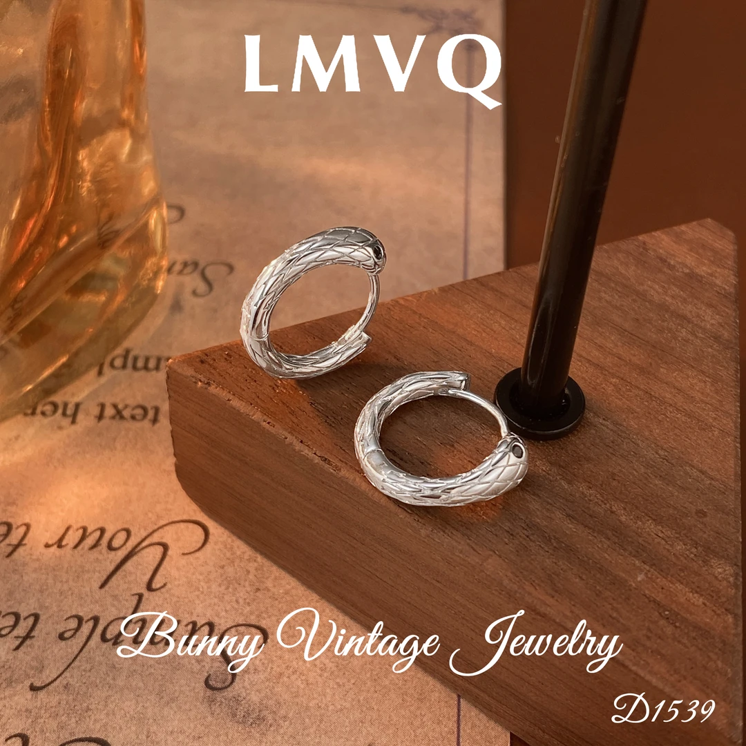 925银耳饰 D1539 法★【优雅灵蛇】秋冬LMVQ 罗曼维奇 耳环